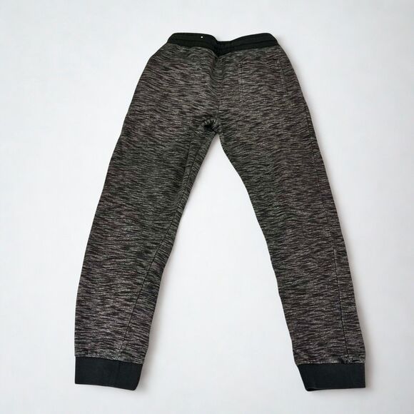 Arizona Jogger Sweatpants Boys Large 14/16 Black Gray Space Dye Knit Casual - Picture 2 of 6